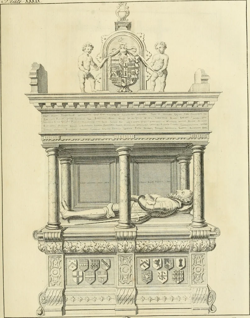 An illustration from The history and antiquities of the conventual and cathedral church of Ely : from the foundation of the monastery, A.D. 673 to the year 1771 : illustrated with copper-plates, 1771, leaf 388