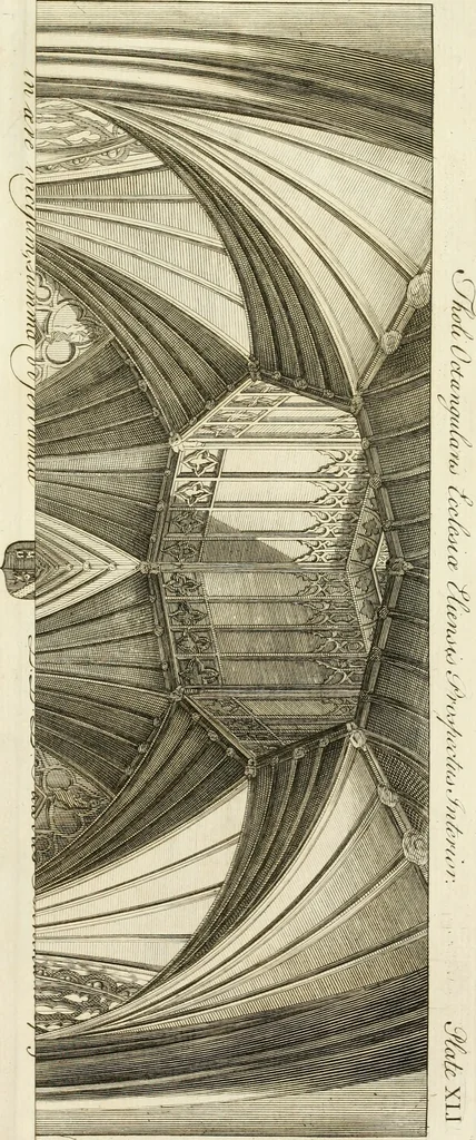 An illustration from The history and antiquities of the conventual and cathedral church of Ely : from the foundation of the monastery, A.D. 673 to the year 1771 : illustrated with copper-plates, 1771, leaf 392