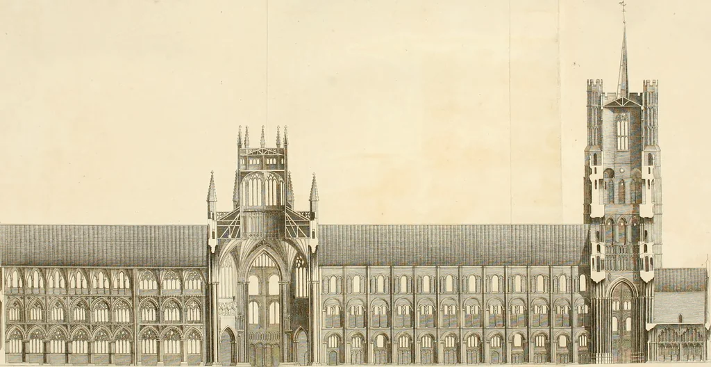 An illustration from The history and antiquities of the conventual and cathedral church of Ely : from the foundation of the monastery, A.D. 673 to the year 1771 : illustrated with copper-plates, 1771, leaf 397