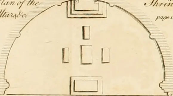 An illustration from The history and antiquities of the conventual and cathedral church of Ely : from the foundation of the monastery, A.D. 673 to the year 1771 : illustrated with copper-plates, 1771, leaf 407