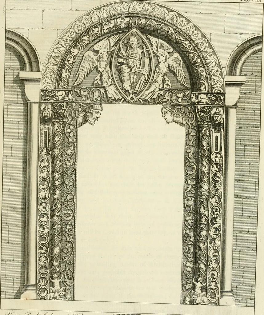 An illustration from The history and antiquities of the conventual and cathedral church of Ely : from the foundation of the monastery, A.D. 673 to the year 1771 : illustrated with copper-plates, 1771, leaf 64
