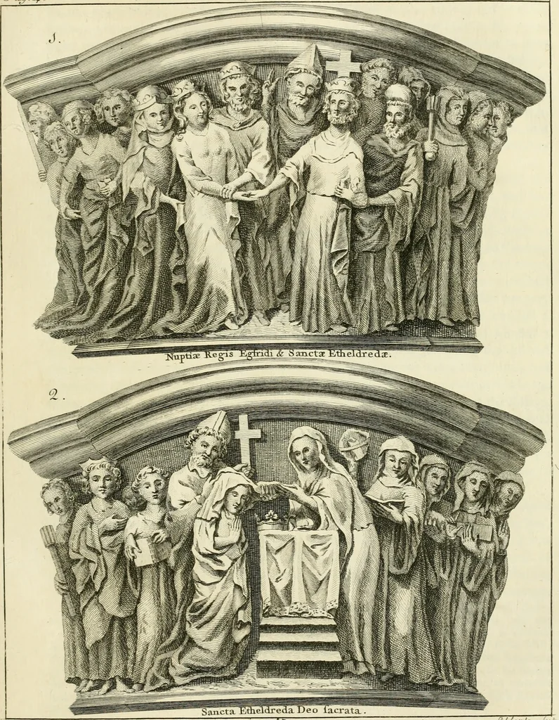 An illustration from The history and antiquities of the conventual and cathedral church of Ely : from the foundation of the monastery, A.D. 673 to the year 1771 : illustrated with copper-plates, 1771, leaf 82