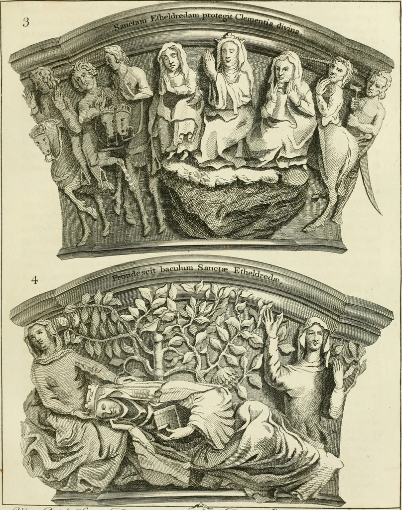 An illustration from The history and antiquities of the conventual and cathedral church of Ely : from the foundation of the monastery, A.D. 673 to the year 1771 : illustrated with copper-plates, 1771, leaf 88