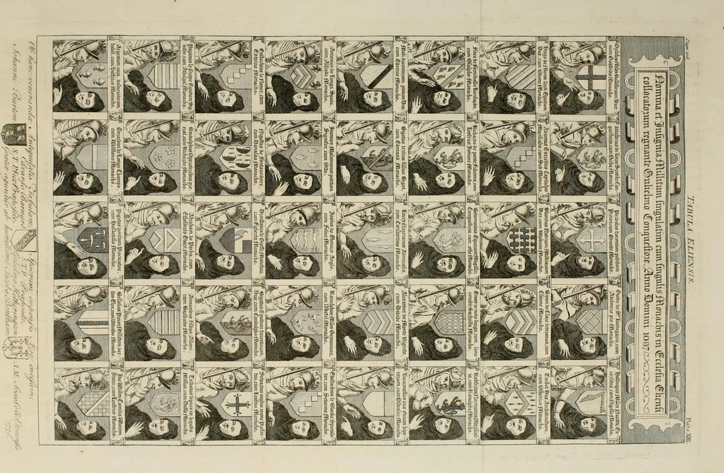 An illustration from The history and antiquities of the Conventual & Cathedral Church of Ely : from the foundation of the monastery, A.D. 673, to the year 1771 : illustrated with copper plates, 1812, leaf 170