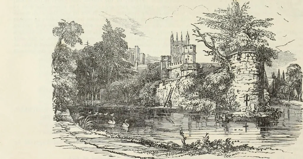 An illustration from The history and antiquities of the metropolitical church of Canterbury; illustrated by a series of engravings of views, elevations, plans, and details of the architecture of that edifice: with biographical anecdotes of the archbishops, etc, 1836, leaf 173