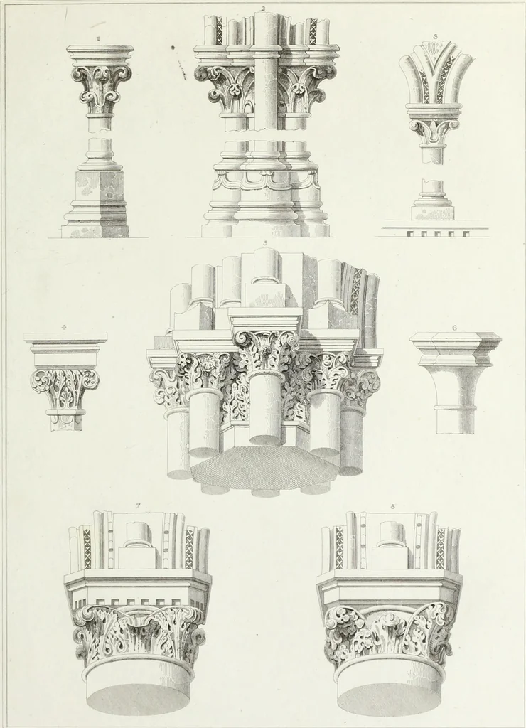 An illustration from The history and antiquities of the metropolitical church of Canterbury; illustrated by a series of engravings of views, elevations, plans, and details of the architecture of that edifice: with biographical anecdotes of the archbishops, etc, 1836, leaf 86
