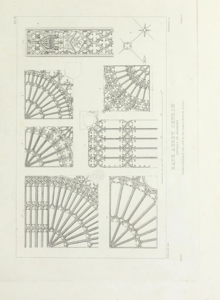 An illustration from The history and antiquities of Bath Abbey Church: including biographical anecdotes of the most distinguished persons interred in that edifice; with an essay on epitaphs, in which its principal monumental inscriptions are recorded. Illustrated by a series of engravings .., 1825, leaf 182