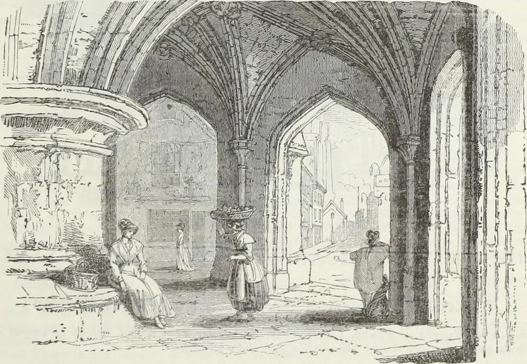 An illustration from The history and antiquities of the abbey and cathedral church of Bristol : illustrated by a series of engravings of views, elevations, plans, and details of that edifice : with biographical anecdotes of eminent persons connected with the establishment, 1836, leaf 114