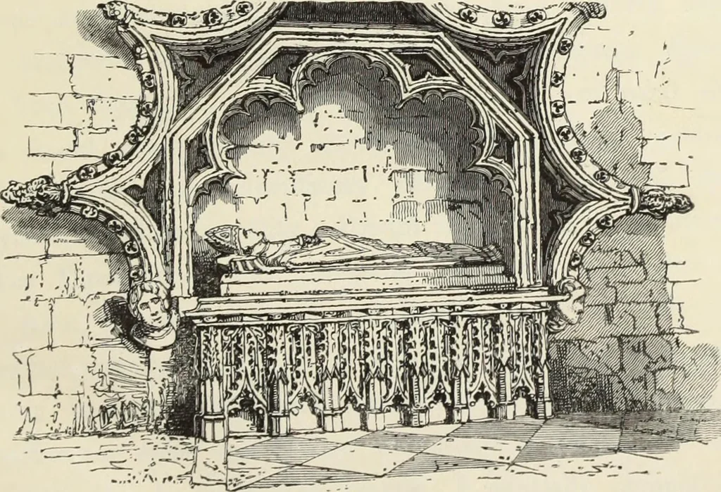 An illustration from The history and antiquities of the abbey and cathedral church of Bristol : illustrated by a series of engravings of views, elevations, plans, and details of that edifice : with biographical anecdotes of eminent persons connected with the establishment, 1836, leaf 6