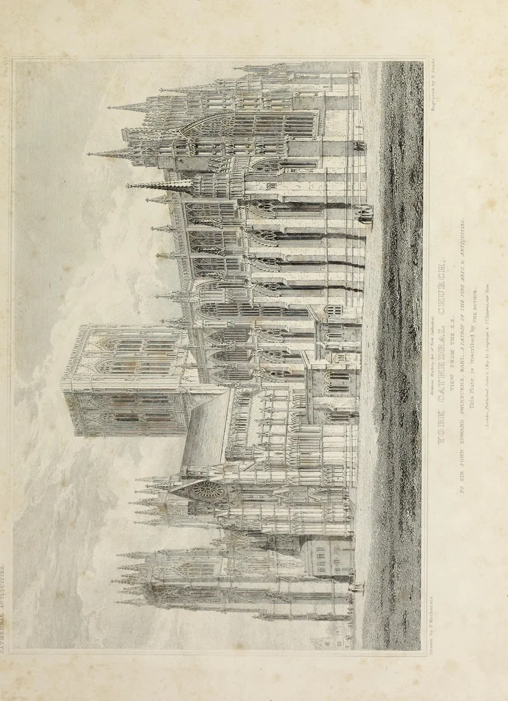 An illustration from The history and antiquities of the metropolitical church of York : illustrated by a series of engravings of views, elevations, plans and details of the architecture of that edifice : with biographical anecdotes of the archbishops, 1836, leaf 114