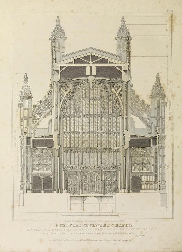 An illustration from The history and antiquities of the abbey church of St. Peter, Westminster : including notices and biographical memoirs of the abbots and deans of that foundation, 1818, leaf 329