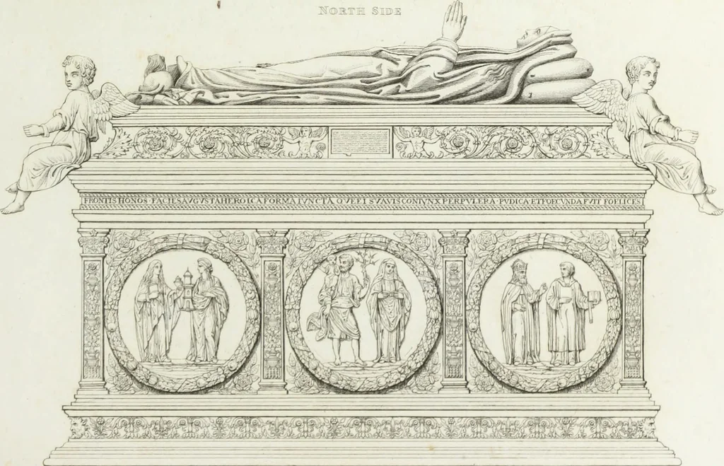 An illustration from The history and antiquities of the abbey church of St. Peter, Westminster : including notices and biographical memoirs of the abbots and deans of that foundation, 1818, leaf 346