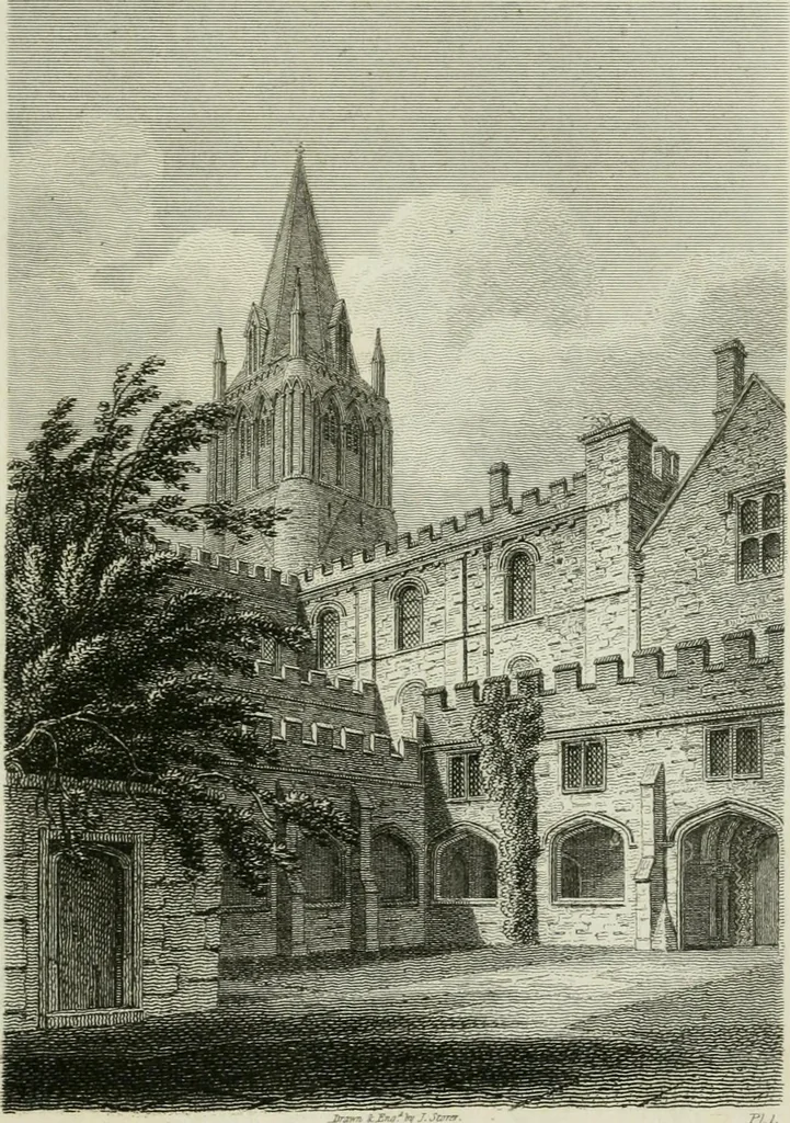 An illustration from History and antiquities of the cathedral churches of Great Britain : illustrated with a series of highly-finished engravings, exhibiting general and particular views, ground plans, and all the architectural features and ornaments in the various styles of building used in our ecclesiastical edifices, 1814, leaf 164
