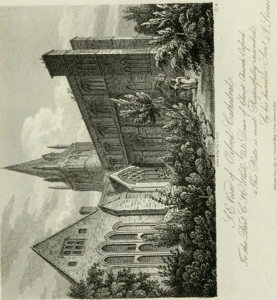 An illustration from History and antiquities of the cathedral churches of Great Britain : illustrated with a series of highly-finished engravings, exhibiting general and particular views, ground plans, and all the architectural features and ornaments in the various styles of building used in our ecclesiastical edifices, 1814, leaf 170