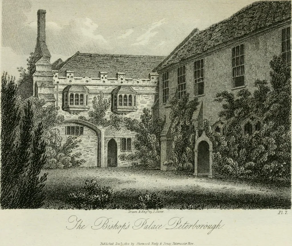 An illustration from History and antiquities of the cathedral churches of Great Britain : illustrated with a series of highly-finished engravings, exhibiting general and particular views, ground plans, and all the architectural features and ornaments in the various styles of building used in our ecclesiastical edifices, 1814, leaf 210