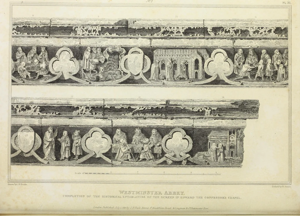 An illustration from The history and antiquities of the abbey church of St. Peter, Westminster : including notices and biographical memoirs of the abbots and deans of that foundation, 1818, leaf 105