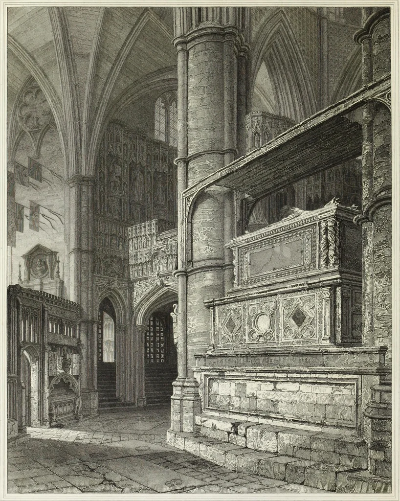 An illustration from The history and antiquities of the abbey church of St. Peter, Westminster : including notices and biographical memoirs of the abbots and deans of that foundation, 1818, leaf 137