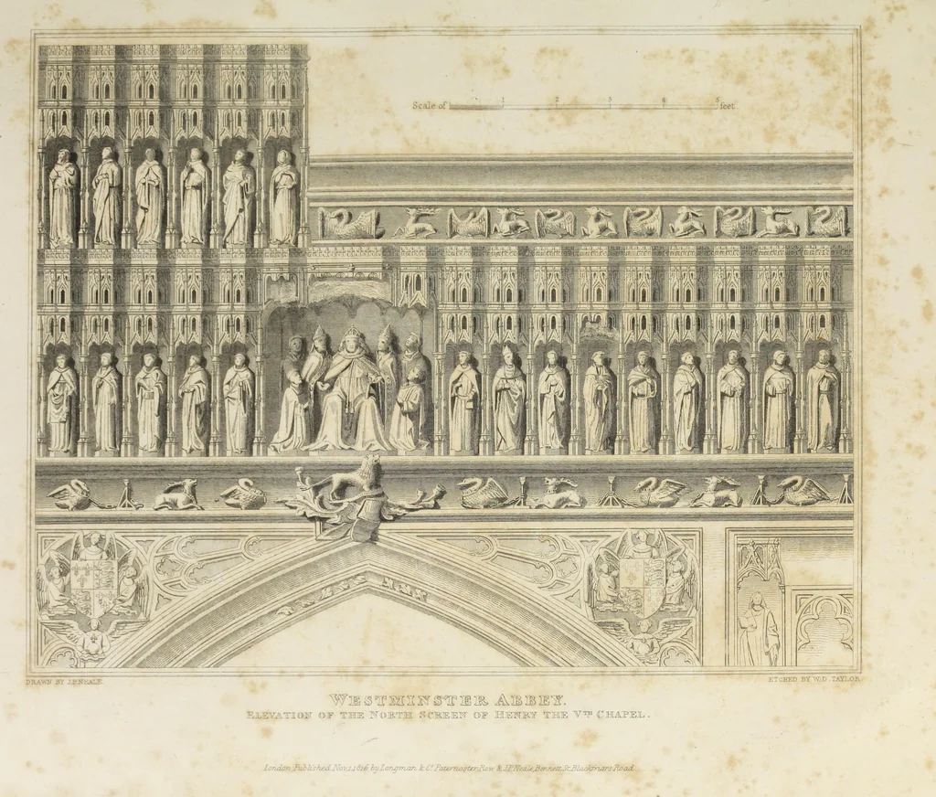 An illustration from The history and antiquities of the abbey church of St. Peter, Westminster : including notices and biographical memoirs of the abbots and deans of that foundation, 1818, leaf 160