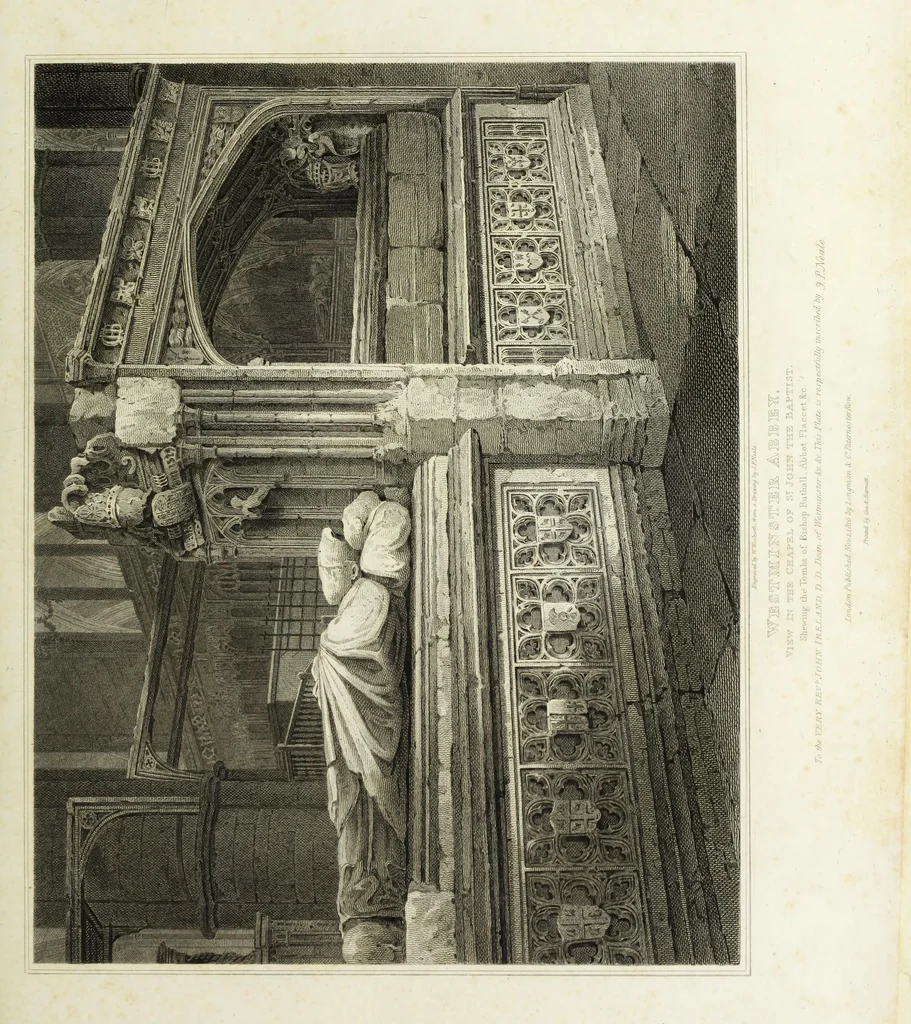 An illustration from The history and antiquities of the abbey church of St. Peter, Westminster : including notices and biographical memoirs of the abbots and deans of that foundation, 1818, leaf 262