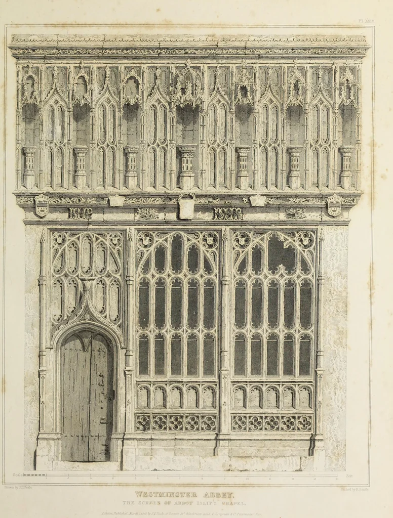 An illustration from The history and antiquities of the abbey church of St. Peter, Westminster : including notices and biographical memoirs of the abbots and deans of that foundation, 1818, leaf 268
