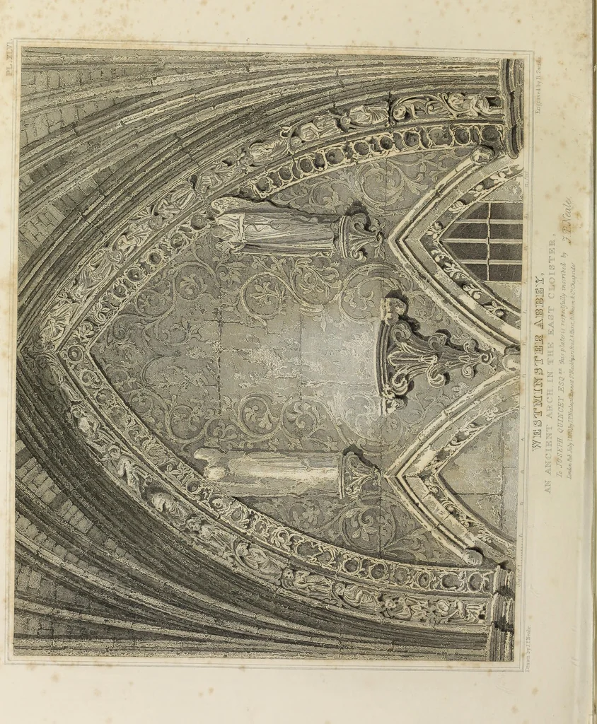 An illustration from The history and antiquities of the abbey church of St. Peter, Westminster : including notices and biographical memoirs of the abbots and deans of that foundation, 1818, leaf 387