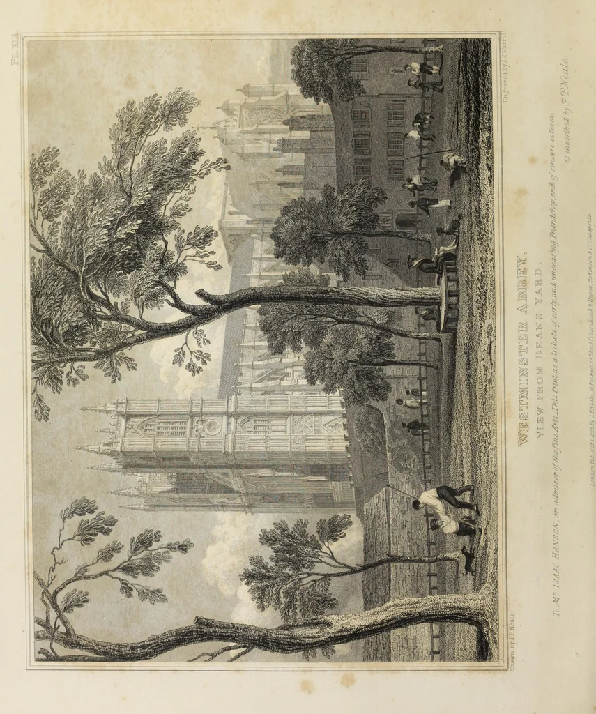 An illustration from The history and antiquities of the abbey church of St. Peter, Westminster : including notices and biographical memoirs of the abbots and deans of that foundation, 1818, leaf 5
