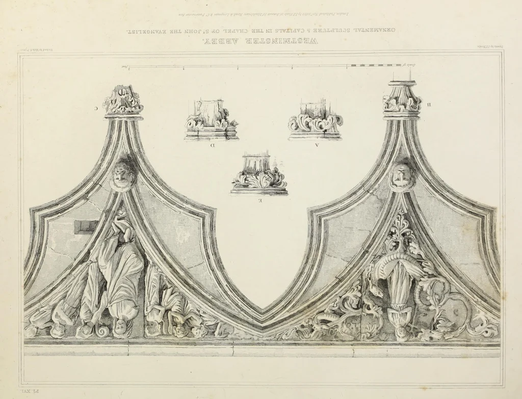An illustration from The history and antiquities of the abbey church of St. Peter, Westminster : including notices and biographical memoirs of the abbots and deans of that foundation, 1818, leaf 70