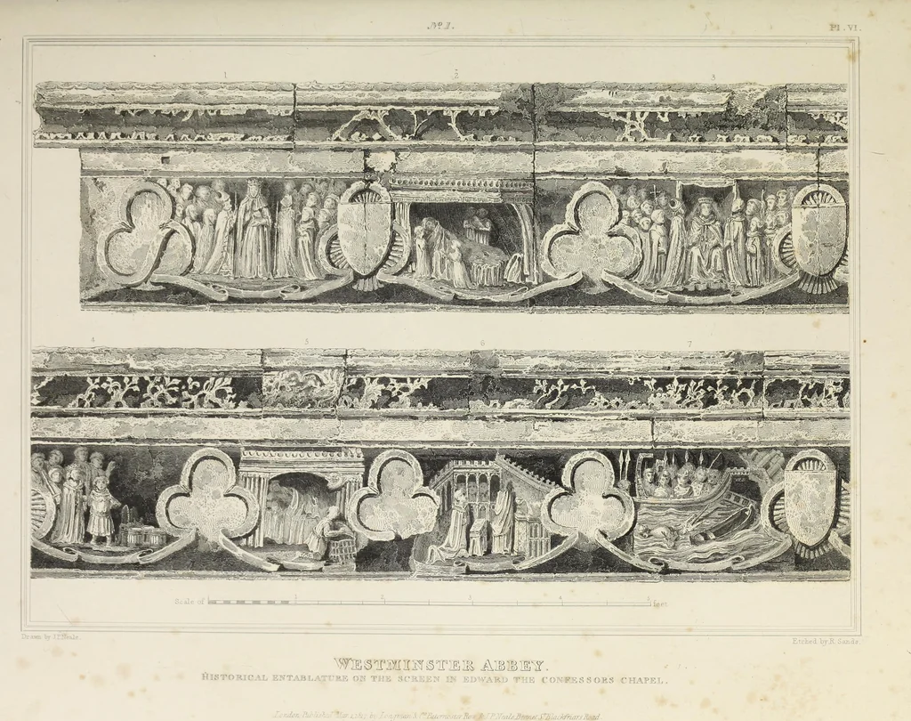 An illustration from The history and antiquities of the abbey church of St. Peter, Westminster : including notices and biographical memoirs of the abbots and deans of that foundation, 1818, leaf 98