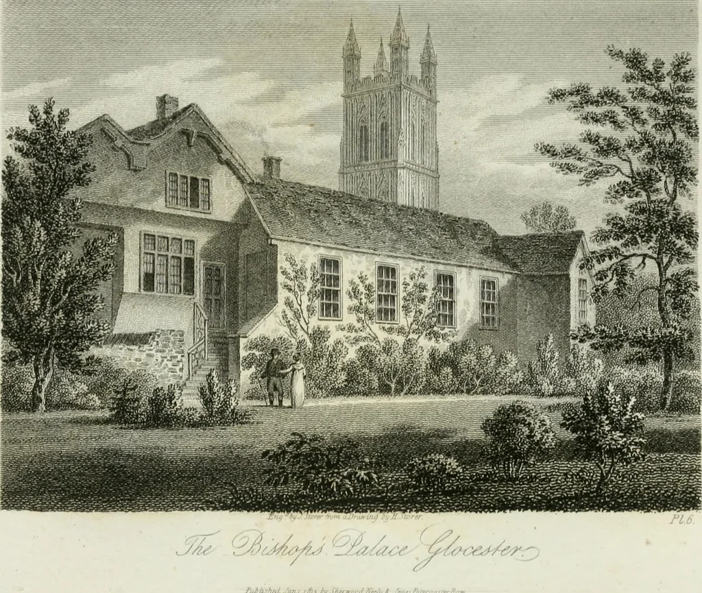An illustration from History and antiquities of the cathedral churches of Great Britain : illustrated with a series of highly-finished engravings, exhibiting general and particular views, ground plans, and all the architectural features and ornaments in the various styles of building used in our ecclesiastical edifices, 1814, leaf 70