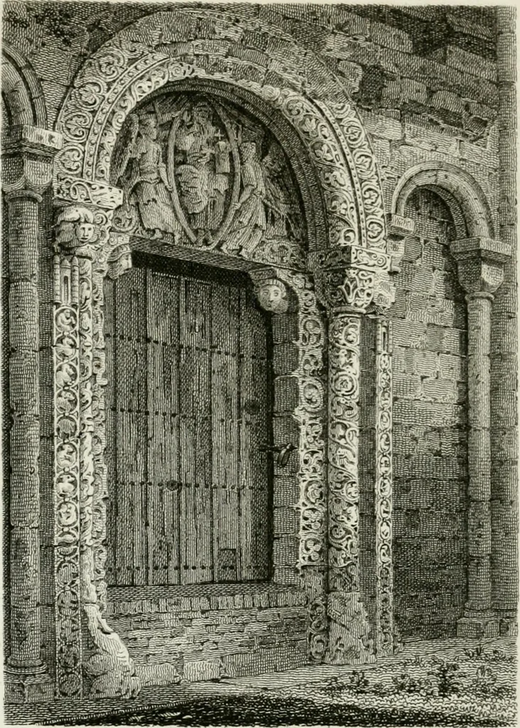 An illustration from History and antiquities of the cathedral churches of Great Britain : illustrated with a series of highly-finished engravings, exhibiting general and particular views, ground plans, and all the architectural features and ornaments in the various styles of building used in our ecclesiastical edifices, 1814, leaf 235