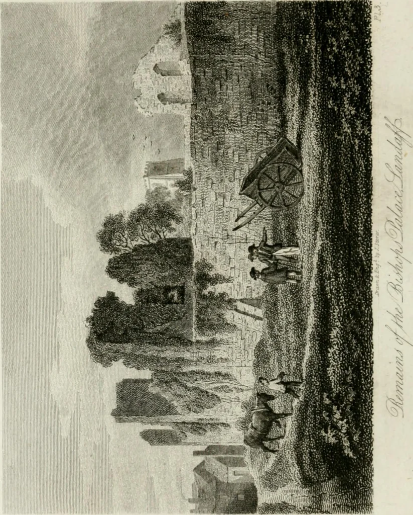 An illustration from History and antiquities of the cathedral churches of Great Britain : illustrated with a series of highly-finished engravings, exhibiting general and particular views, ground plans, and all the architectural features and ornaments in the various styles of building used in our ecclesiastical edifices, 1814, leaf 99