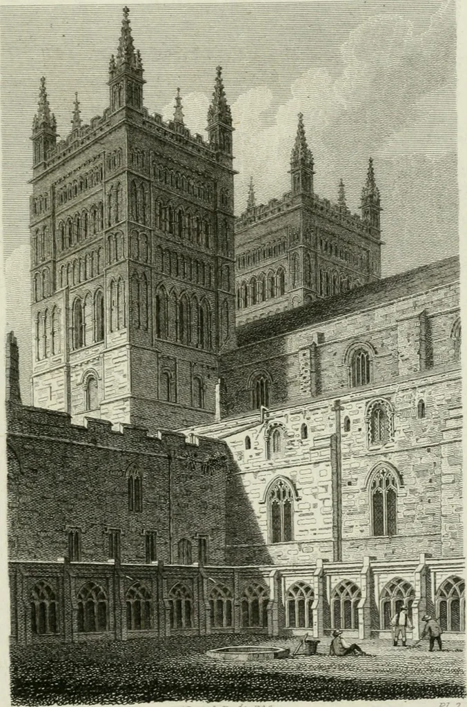 An illustration from History and antiquities of the cathedral churches of Great Britain : illustrated with a series of highly-finished engravings, exhibiting general and particular views, ground plans, and all the architectural features and ornaments in the various styles of building used in our ecclesiastical edifices, 1814, leaf 234