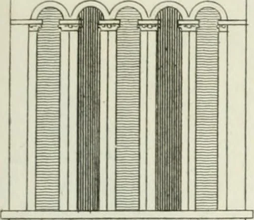 An illustration from History and antiquities of the cathedral churches of Great Britain : illustrated with a series of highly-finished engravings, exhibiting general and particular views, ground plans, and all the architectural features and ornaments in the various styles of building used in our ecclesiastical edifices, 1814, leaf 308