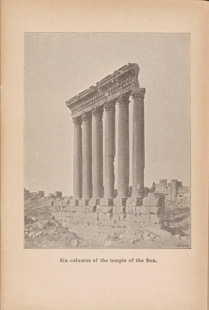 An illustration from History of Baalbek, 1905, leaf 119