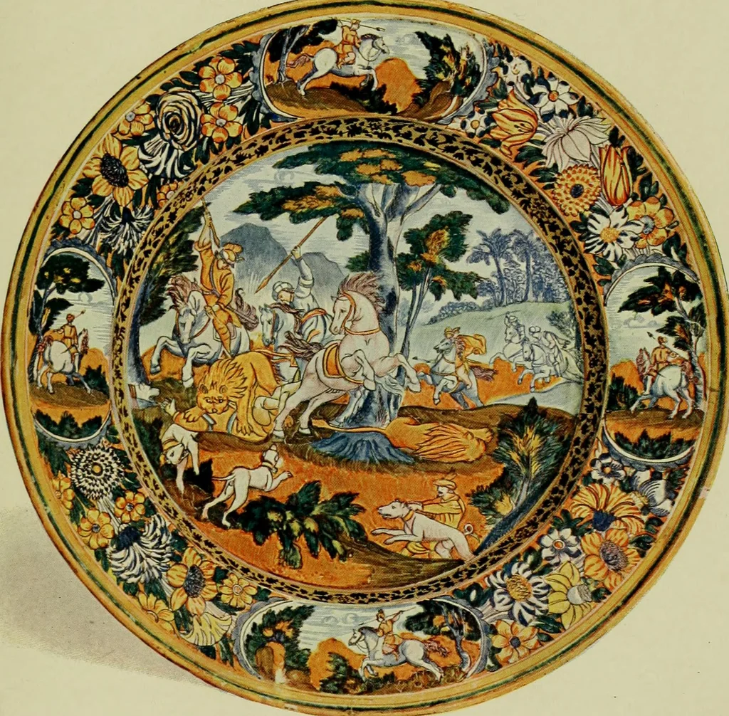 An illustration from A history and description of the old French faïence : with an account of the revival of faïence painting in France, 1903, leaf 110