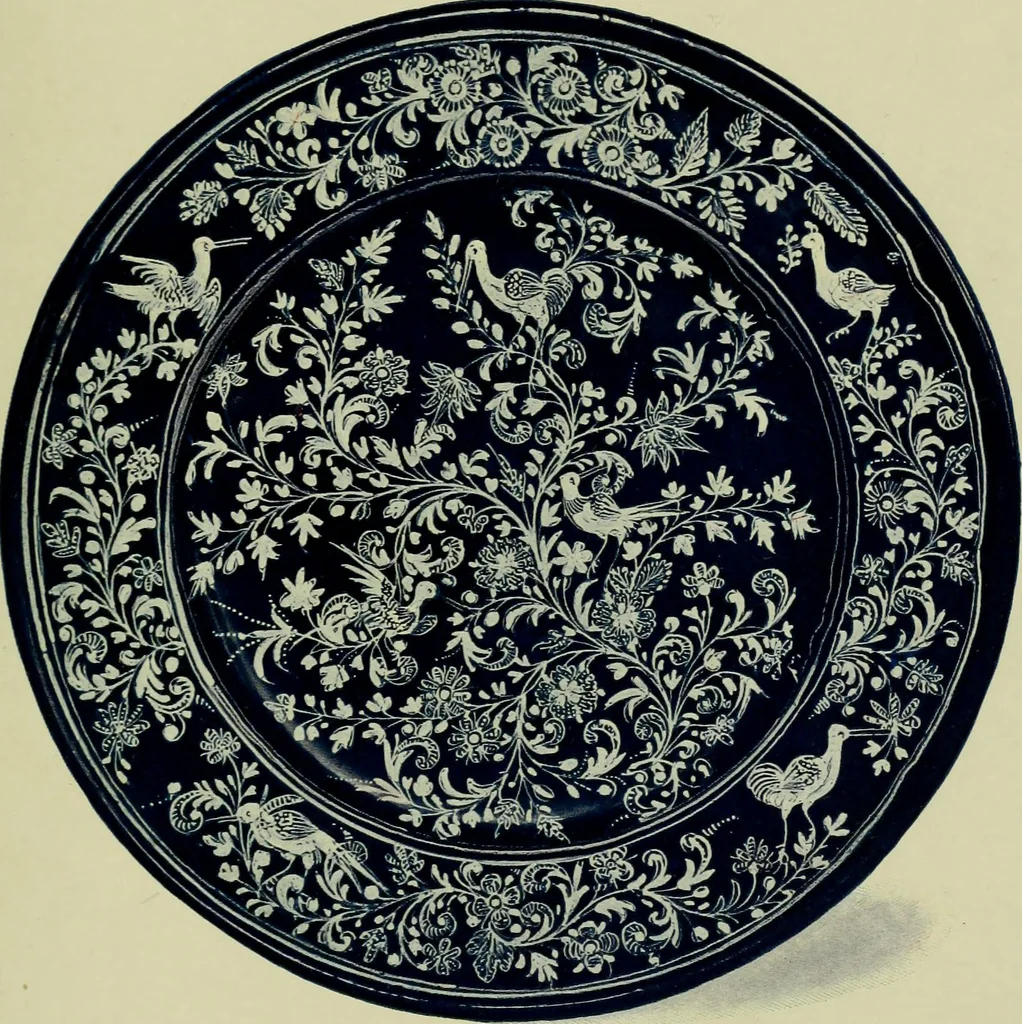 An illustration from A history and description of the old French faïence : with an account of the revival of faïence painting in France, 1903, leaf 120