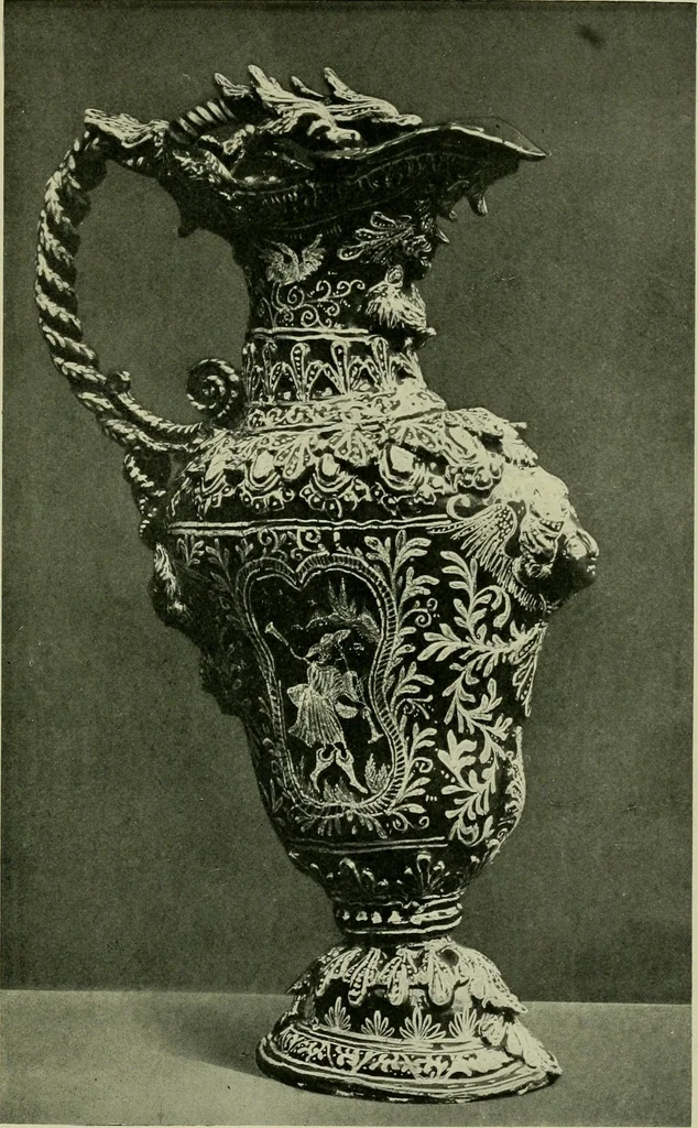 An illustration from A history and description of the old French faïence : with an account of the revival of faïence painting in France, 1903, leaf 130