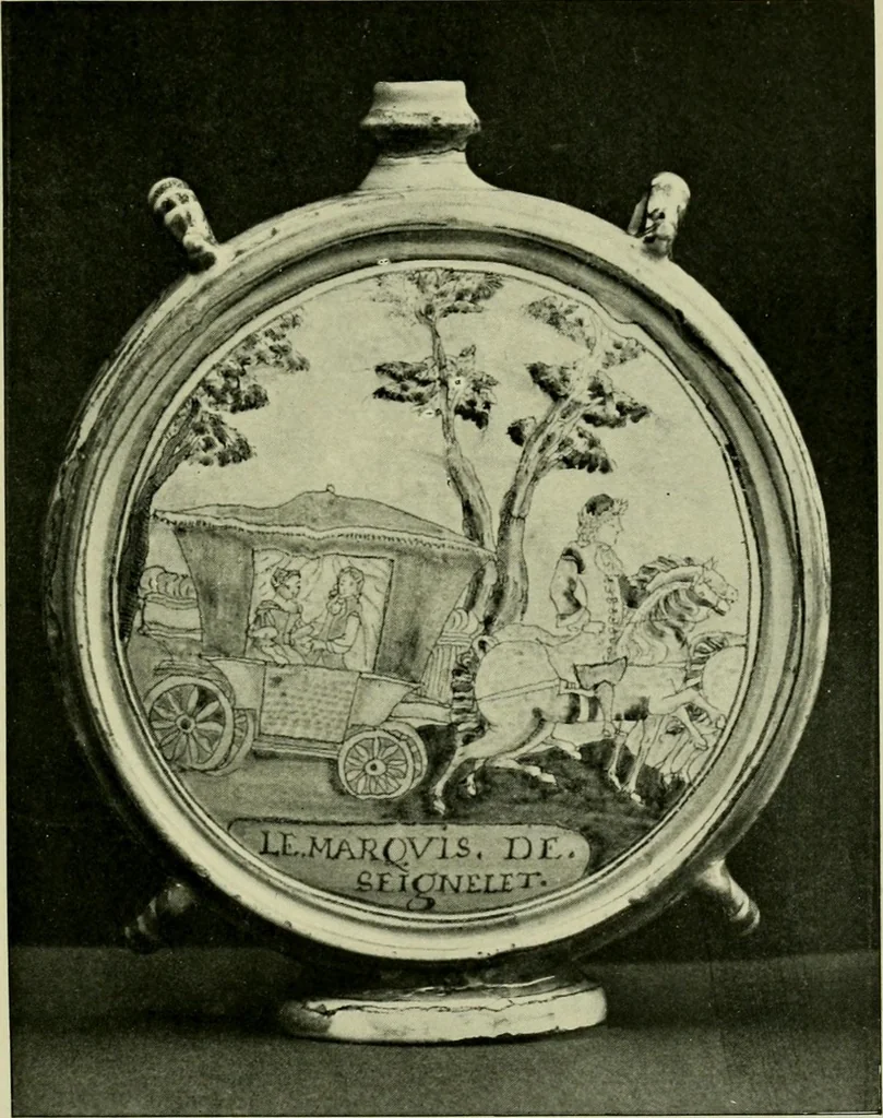An illustration from A history and description of the old French faïence : with an account of the revival of faïence painting in France, 1903, leaf 132