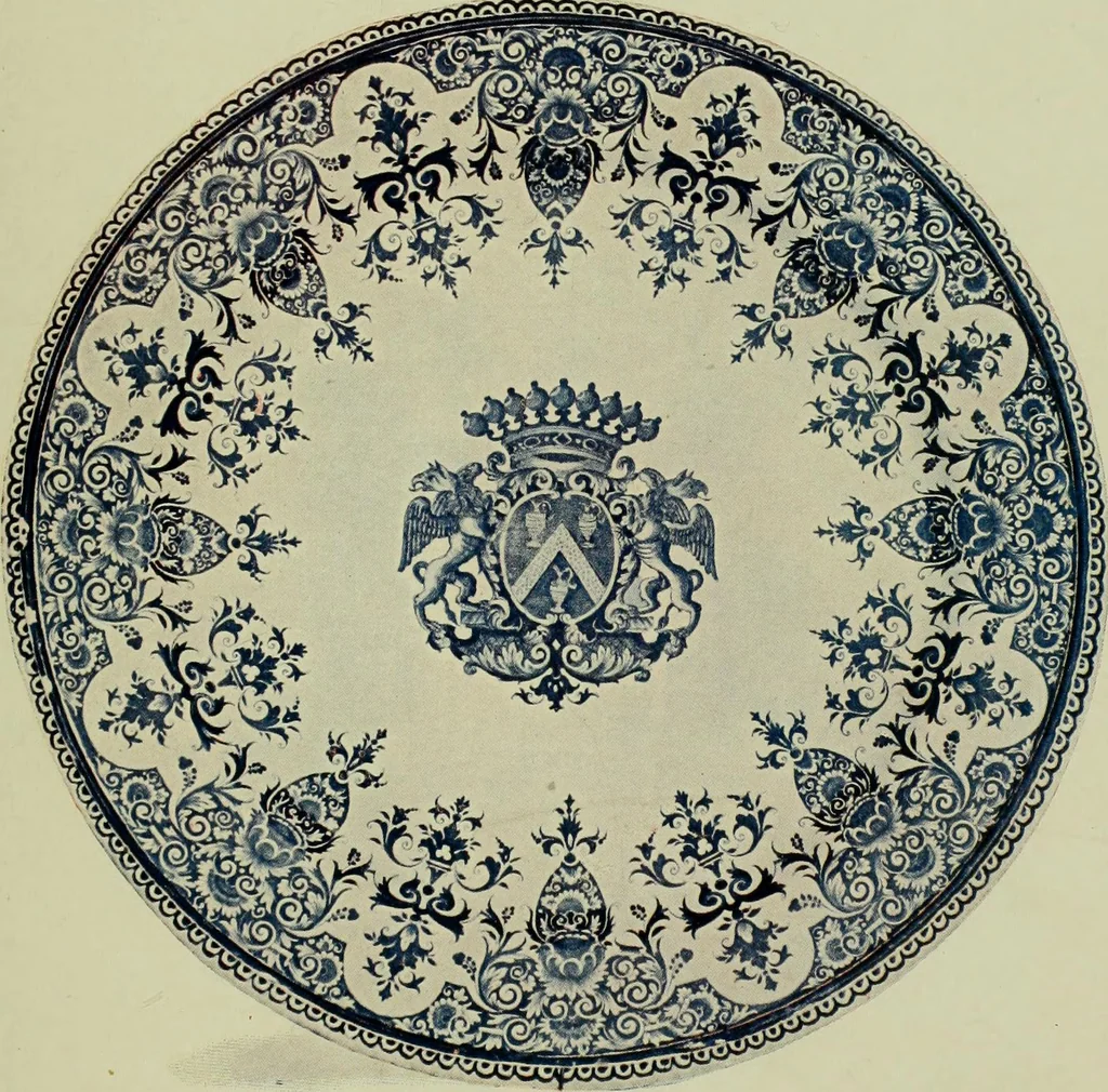 An illustration from A history and description of the old French faïence : with an account of the revival of faïence painting in France, 1903, leaf 142