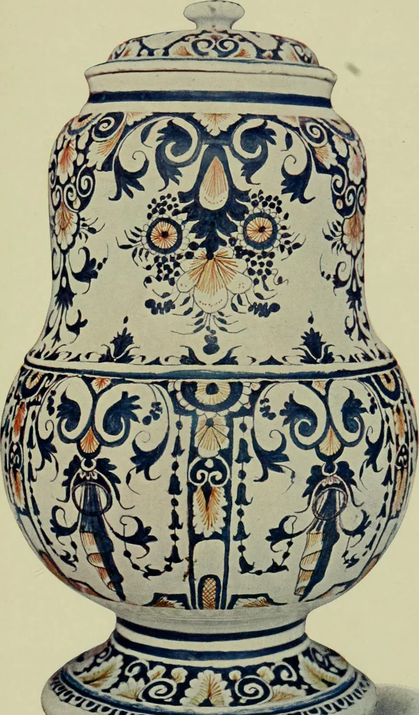 An illustration from A history and description of the old French faïence : with an account of the revival of faïence painting in France, 1903, leaf 166
