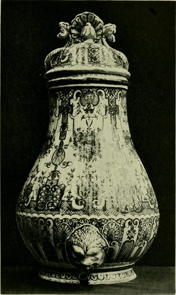 An illustration from A history and description of the old French faïence : with an account of the revival of faïence painting in France, 1903, leaf 168