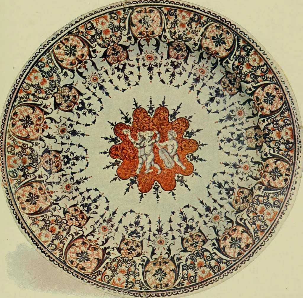 An illustration from A history and description of the old French faïence : with an account of the revival of faïence painting in France, 1903, leaf 178