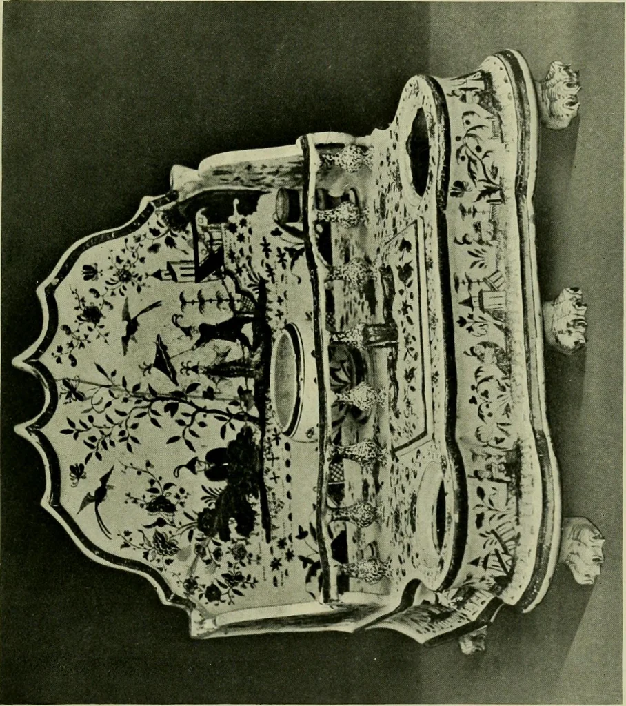 An illustration from A history and description of the old French faïence : with an account of the revival of faïence painting in France, 1903, leaf 180