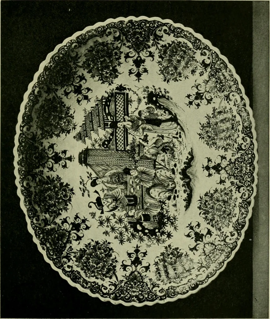 An illustration from A history and description of the old French faïence : with an account of the revival of faïence painting in France, 1903, leaf 186