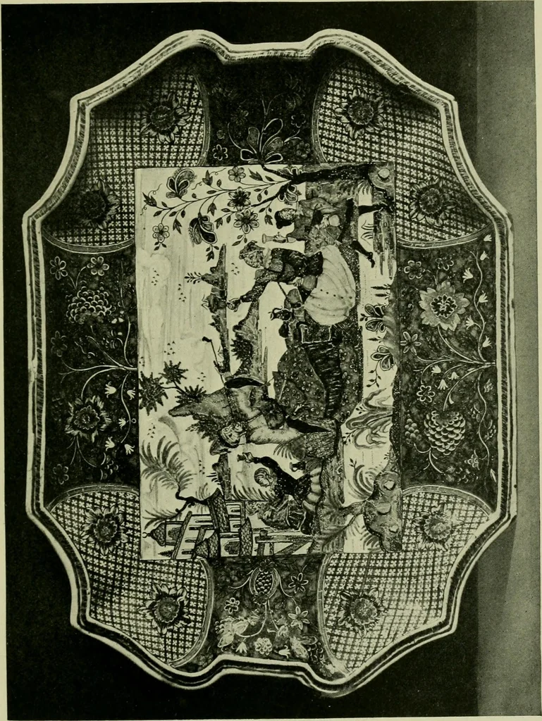 An illustration from A history and description of the old French faïence : with an account of the revival of faïence painting in France, 1903, leaf 198