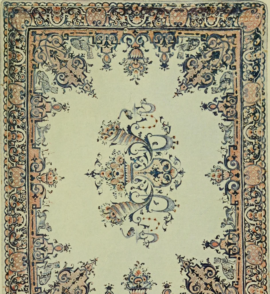 An illustration from A history and description of the old French faïence : with an account of the revival of faïence painting in France, 1903, leaf 204