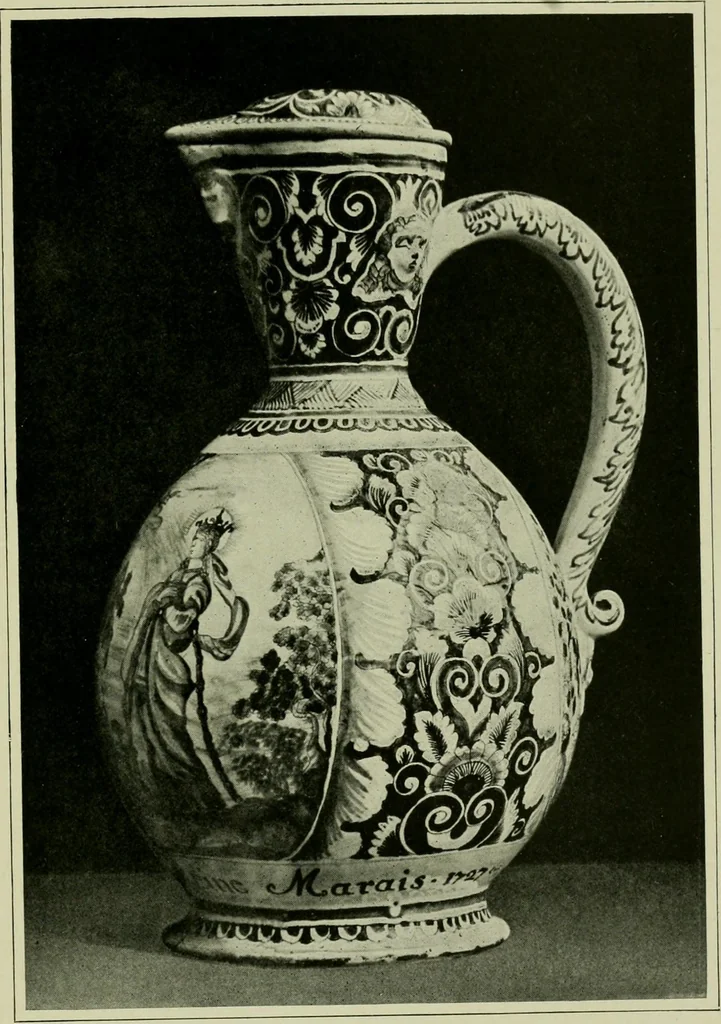 An illustration from A history and description of the old French faïence : with an account of the revival of faïence painting in France, 1903, leaf 220