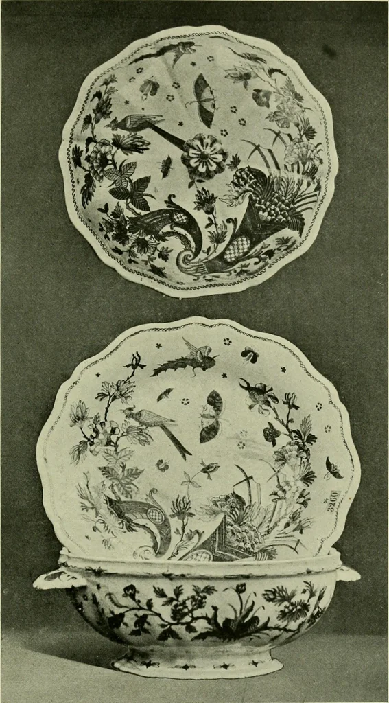 An illustration from A history and description of the old French faïence : with an account of the revival of faïence painting in France, 1903, leaf 222