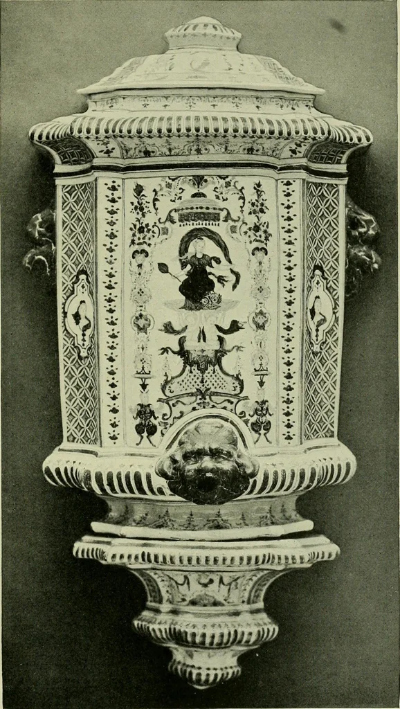 An illustration from A history and description of the old French faïence : with an account of the revival of faïence painting in France, 1903, leaf 246