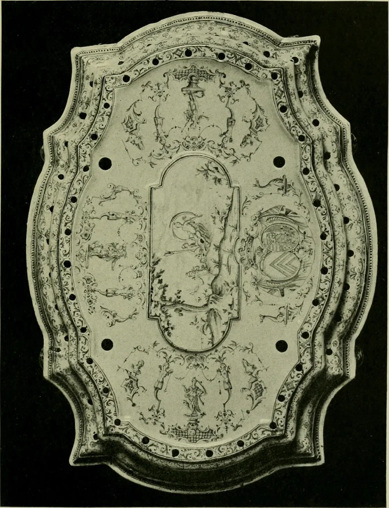 An illustration from A history and description of the old French faïence : with an account of the revival of faïence painting in France, 1903, leaf 250